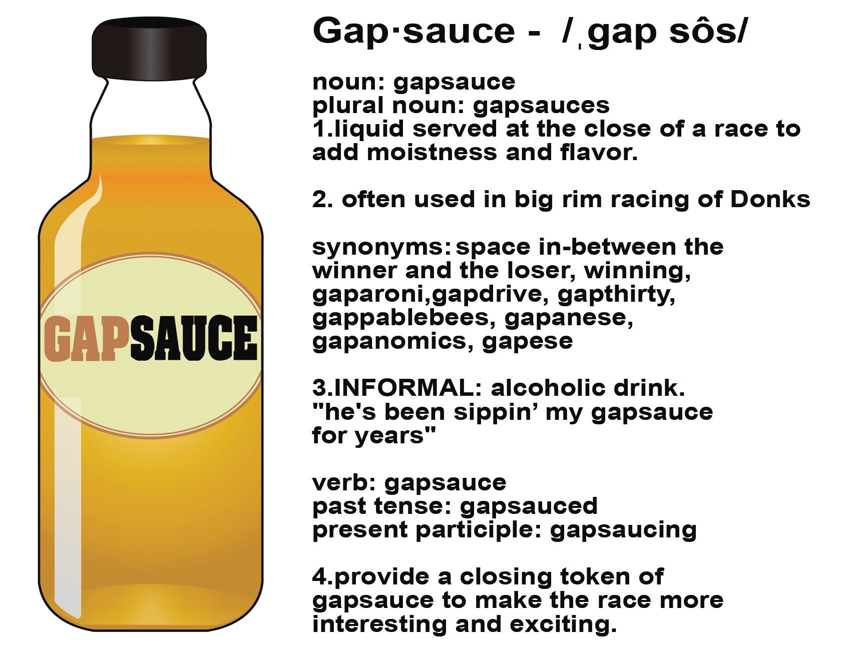 Gapsauce definition sticker